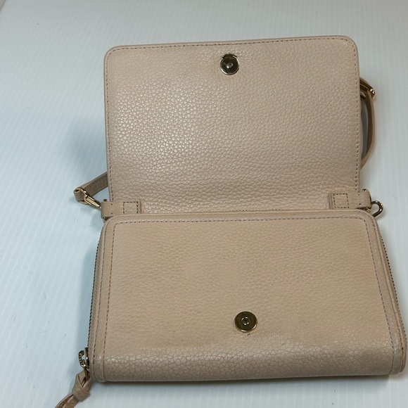Tory Burch Thea Flat Wallet Crossbody Blush Pink - Picture 5 of 11